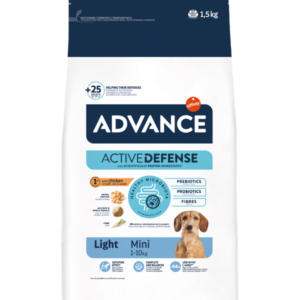 Advance Adult Mini Light- Ração seca de frango e arroz para cão (controlo de peso)