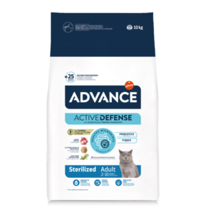 Advance Sterilized Adult- Ração seca de peru e cevada para gato esterilizado