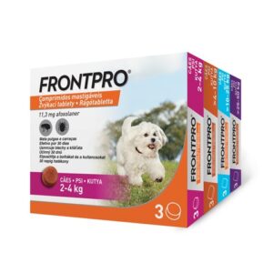 Frontpro - Comprimido mastigável contra pulgas e carraças para cães