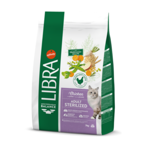 Libra Adult Sterilized- Ração seca de frango para gato esterilizado
