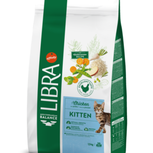 Libra Kitten- Ração seca de frango para gatinho 1,5 kg