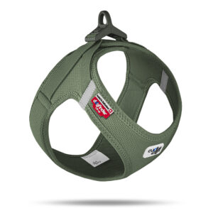 Curli Clasp Air-Mesh- Peitoral para cão (Verde escuro)