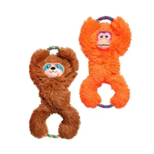 Kong Tuggz Sloth- Macaco de peluche para cão