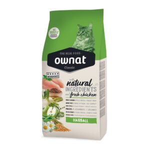 Ownat Classic Hairball- Ração seca para redução de bolas de pelo para gato