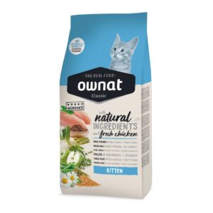 Ownat Classic Kitten- Ração seca de frango para gatinho