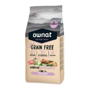 Ownat Just Grain Free Sterilized- Ração seca sem cereais para gato esterilizado