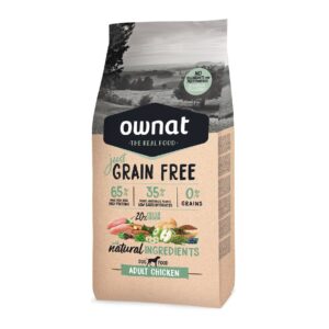 Ownat GF Just Adult Chicken- Ração seca de frango sem cereais para cão