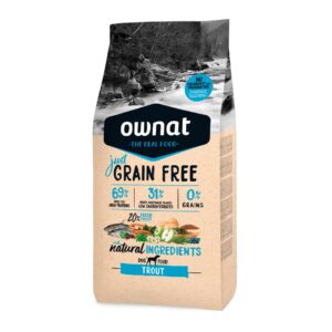 Ownat GF Just Adult- Ração seca de truta sem cereais para cão