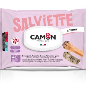 Camon- Toalhetes húmidos de Algodão para cão e gato