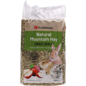 feno-de-montanha-com-maca-500g Flamingo- Feno de montanha com maçã para roedores (500g)