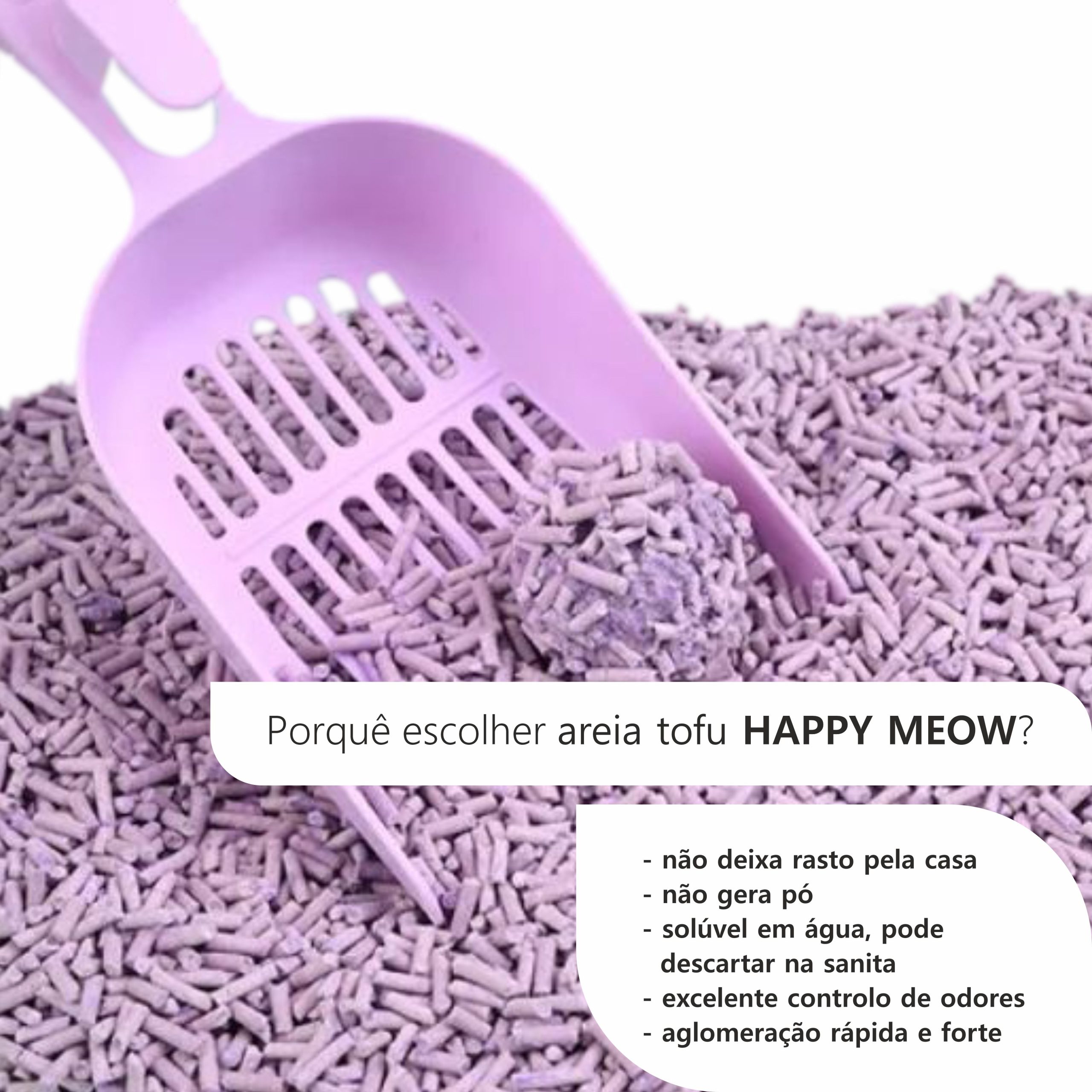 Happy Meow Lavanda- Areia aglomerante para gato (6L) - Image 2