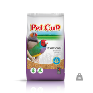 Pet Cup Exótico Standard- Mistura de sementes para aves exóticas