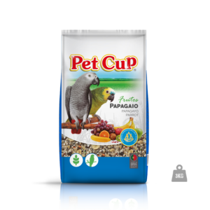 Pet Cup Papagaio Com Frutos- Mistura com fruta para papagaios