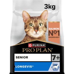 pro-plan-senior-longevis-racao-seca-para-gato-senior-salmao-3-kg Pro Plan Senior Longevis (7+)- Ração seca de salmão para gato sénior (3kg)