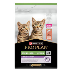 Pro Plan Healthy Start- Ração seca de salmão para gatinho esterilizado