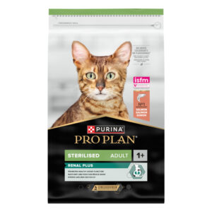Pro Plan Renal Plus- Ração seca de salmão para gato esterilizado para suporte renal