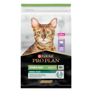 Pro Plan Renal Plus- Ração seca de peru para gato esterilizado para suporte renal