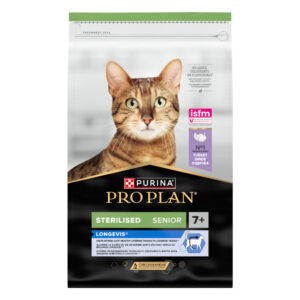Pro Plan Longevis Sterilized (7+)- Ração seca de peru para gato sénior esterilizado