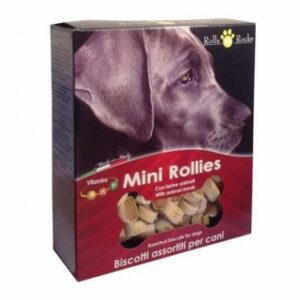 Rolls Rocky Mini Rollies- Biscoito recheado de carne para cão pequeno (300g)