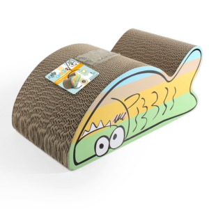 AFP Catoon Belly Rubbing Fish- Arranhador para gato