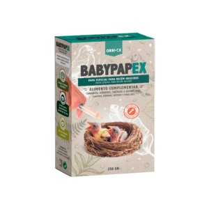 Babypapex com seringa- Papa para aves recém-nascidas