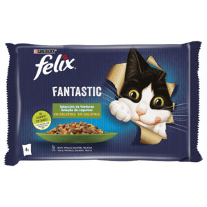 Felix Fantastic Seleção de Legumes- Alimento húmido para gato