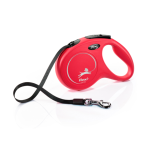 Flexi Classic- Trela com fita (vermelho)