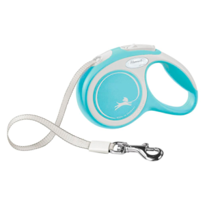 Flexi New Comfort- Trela com fita (azul claro)