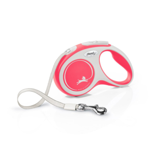 Flexi New Comfort- Trela com fita (vermelho)