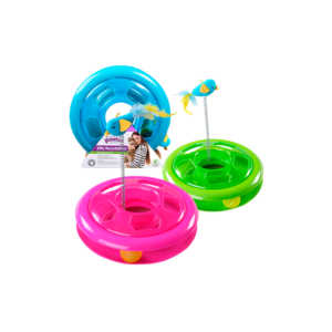 pawise-kitty-roundabout-para-gato Pawise Kitty Roundabout- Brinquedo interativo com bola para gato