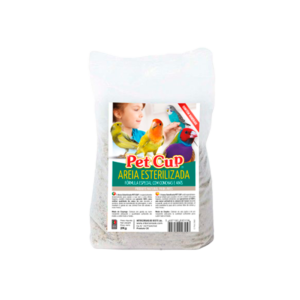 Pet Cup- Areia branca esterilizada para aves (2kg)