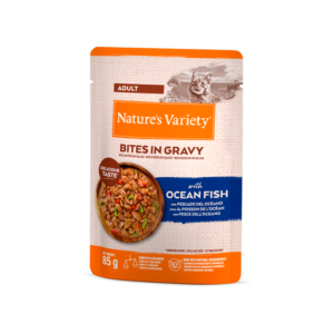 natures-variety-bites-in-gravy-adult-ocean-fish Nature’s Variety Bites in Gravy- Pedaços em molho de peixe do oceano para gato adulto