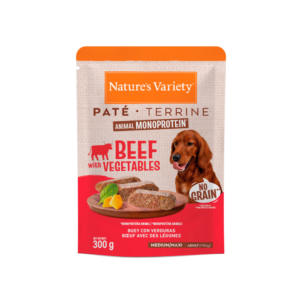 Nature’s Variety No Grain Monoprotein- Patê de vaca para cão adulto medium/maxi
