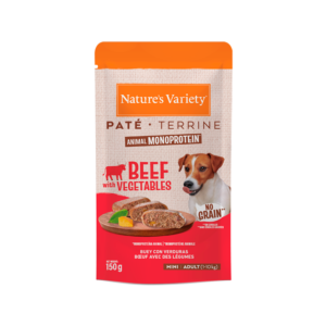 Nature’s Variety No Grain Monoprotein- Patê de vaca para cão adulto mini