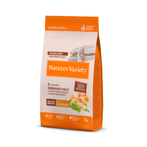 Nature's Variety Healthy Grain Sterilized- Ração seca de frango para gato esterilizado