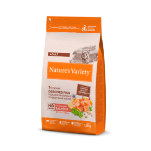 Nature's Variety No Grain Adult- Ração seca de salmão para gato