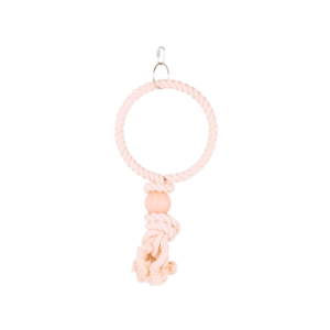 Trixie- Argola de algodão com bola de madeira para aves
