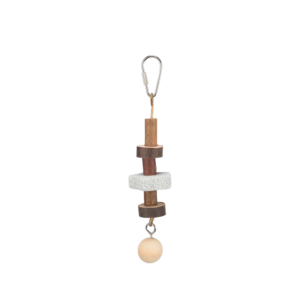 Trixie- Brinquedo com pedra de picar em lava para aves e roedores