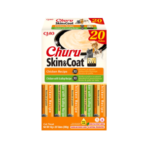 Churu Skin & Coat- Snack líquido variedades de frango para gato