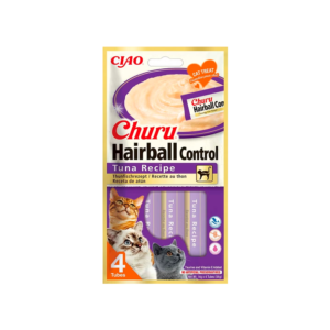 Churu Hairball Control- Snack líquido de atum para gato