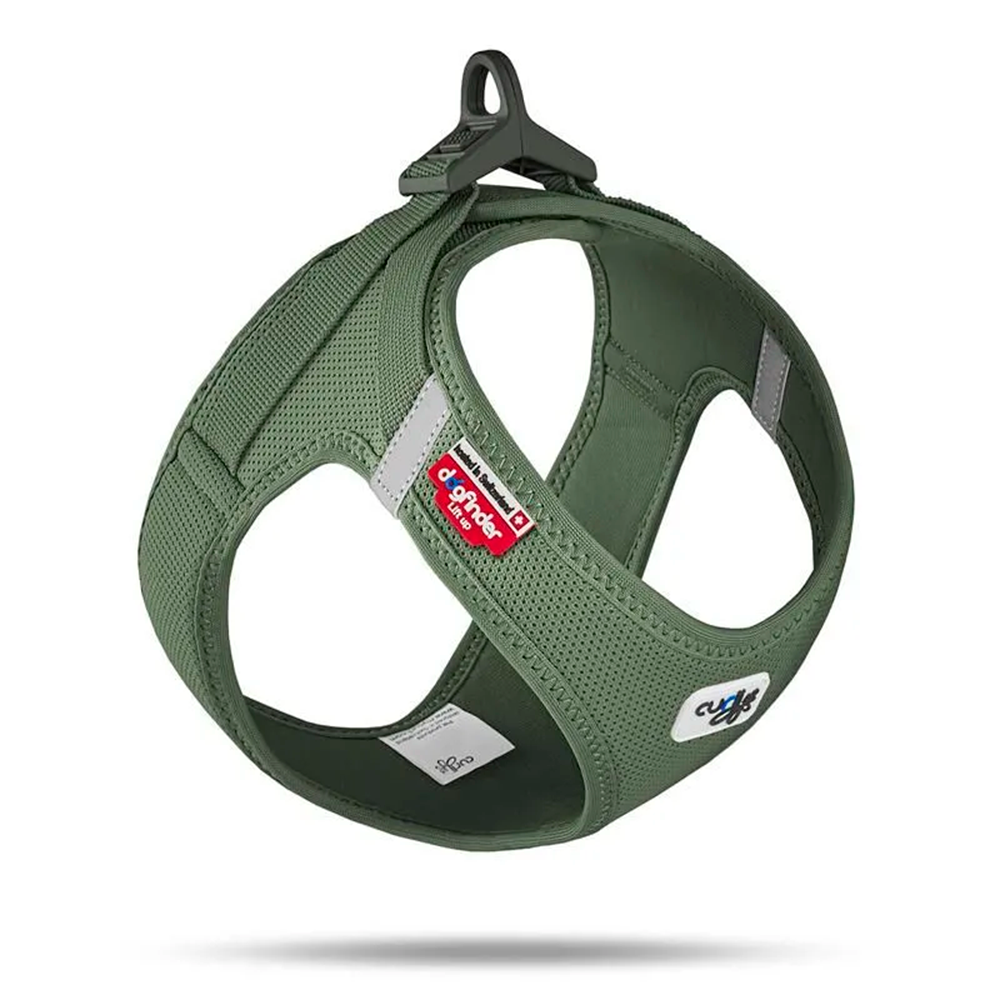 Curli Clasp Air-Mesh- Peitoral para cão (Verde Escuro)