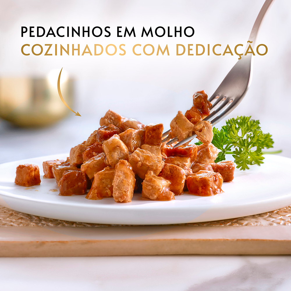 Gourmet Gold- Pedacinhos em molho com vaca para gato - Image 4