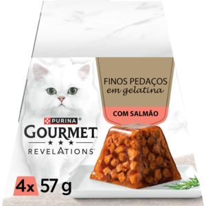 Gourmet Revelations- Finos pedaços em gelatina de salmão para gato