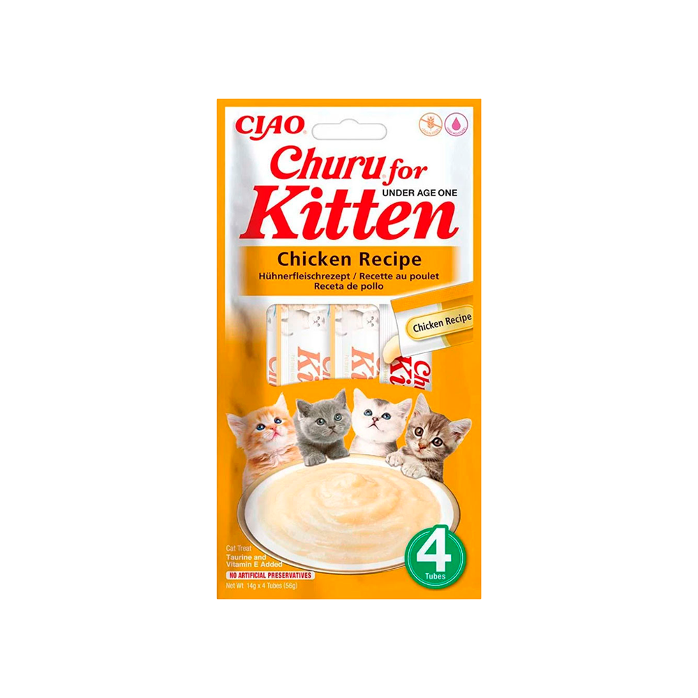 Churu Kitten- Snack líquido de frango para gatinho