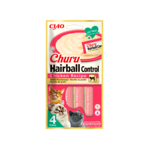 Churu Hairball Control- Snack líquido de frango para gato