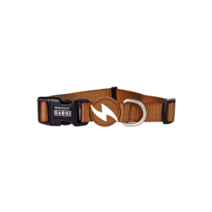 Dashi- Coleira Solid Brown para cão
