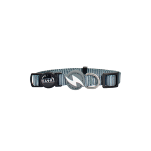Dashi- Coleira Solid Grey para gato