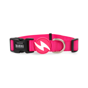 Dashi- Coleira Solid Pink para cão